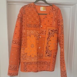 Kith Orange Paisley Shirt